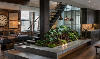 Стиль лофт для кухни